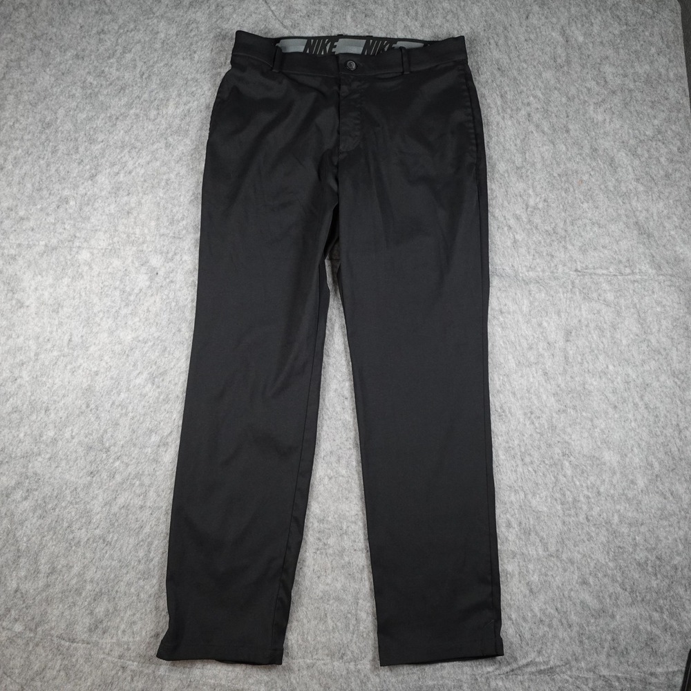 Nike Pants Mens 32x30 Black Flex Golf Dri Fit Standard Fit Chino AJ5489 010